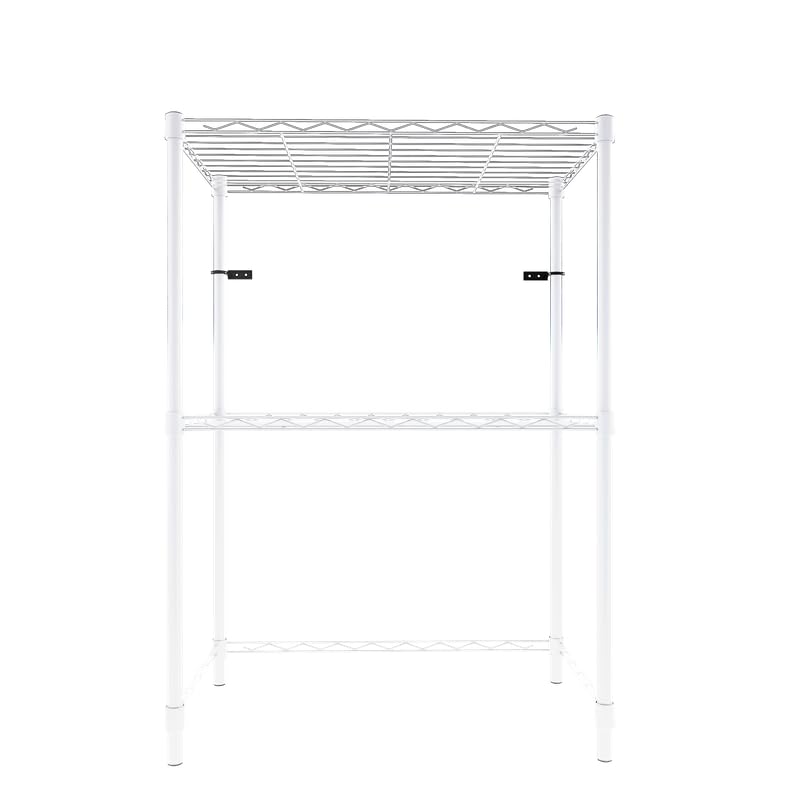 Image of 2-Shelves Microwave Large Heavy Duty Steel Storage Rack | Multipurpose Shelving Unit for Kitchen, Home & Utility A