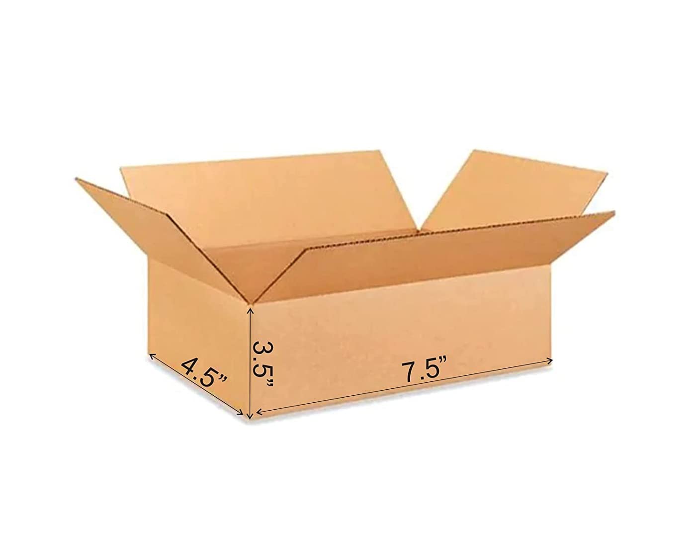 Box Brother 3 Ply Brown Corrugated Box Packing Box Size: 7.5x4.5x3.5 Length 7.5 inch Width 4.5 inch Height 3.5 inch 3Ply Corrugated Packing Box (Pack of 60) (B0C45WH3XG) Amazon Price History, Amazon Price Tracker