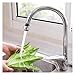 Bathroom 360 Degree Faucet Head Kitchen Saver Universal Rotating Extension Booster Nozzle Kitchen Tools Faucets(Light Silver)