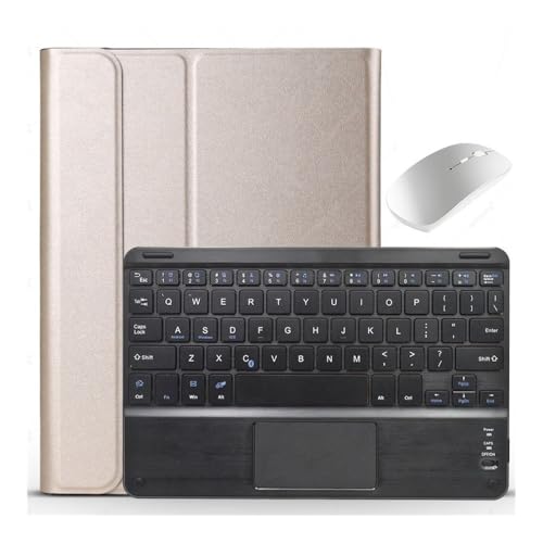 Funda con teclado y panel táctil YSJX para Samsung Galaxy Tab S6 Lite con ratón y soporte estable