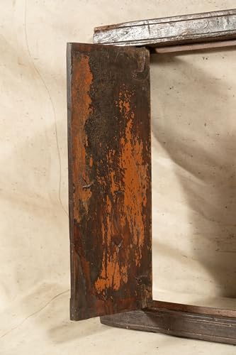 Biscottini Innentür Fenster L 48,5 x T 4,5 x H 49,5 cm - Holztür - Türen für Innen und Außen - Wohnkultur