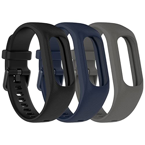 Gheper Bandes en Silicone souple Compatible avec Garmin Vivosmart 5 Bracelets de remplacement pour...