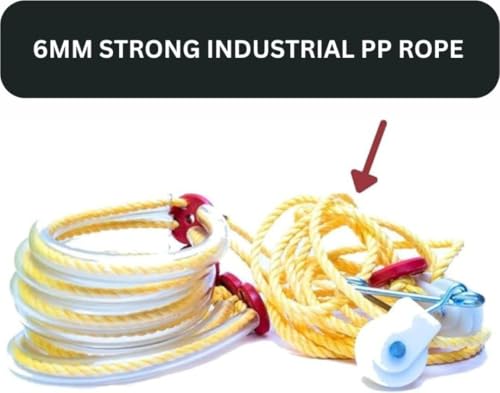 Image of Natural Rubber Top Hero Metallic Pocket Rope Gym Exerciser - Unisex Abdominal Exercise Rope for Home Workout, Fitness, Strength Training & Fat Loss (Adjustable Length)