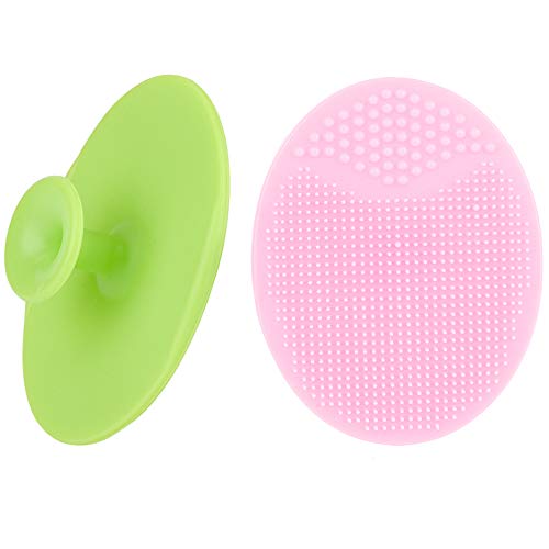 Face Scrubbers Exfoliating Facial Cleansing Brush-Soft Silicone Bristle-Remove Dead Skin Toxins-Improves Lymphatic Functions