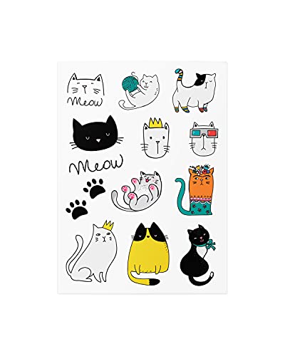 Unique Mix Of Temporary Tattoos With Cats For The Party #TOP2
