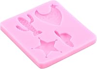 Vista 9 de Mujiang Moldes de silicona de cabeza de toro, botas de vaquero de plumas, flechas de herradura, molde de fondant, molde de chocolate para cactus