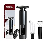 Set de abrebotellas manual incluye 1x sacacorchos manual, 1x cortacápsulas, 1x vertedor de vino y 1x tapón de vino de vacío. Satisface las necesidades de beber, verter y almacenar vino al mismo tiempo, sin necesidad de buscar otros accesorios para vino, simplemente disfrute de su vino.