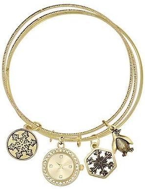 Ladies Gold Bangle Watch