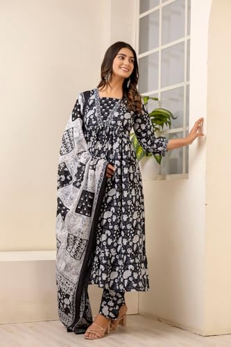 Image of SHIENZY Cotton Blend Kurta Set for Women