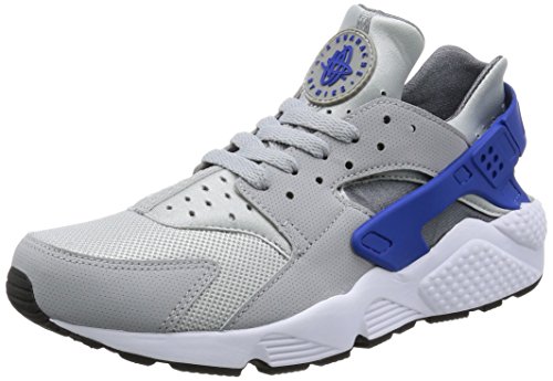 nike huarache royal blue wolf grey