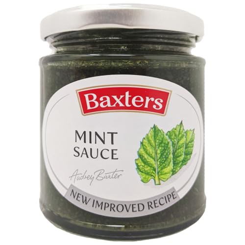 Image of Baxters Mint Sauce 170gm | Classic British Condiment | Made with Fresh Mint | Perfect for Lamb & Roasted Dishes | Glass Jar