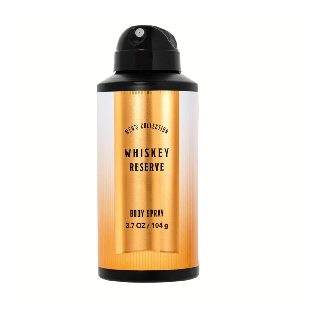 Bath & Body Whiskey Reserve Body Spray, 3.7 oz. / 104 g (Packaging Artwork Styles May Vary)