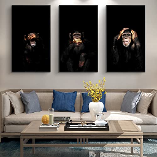 Toile singe abstrait pour sublimer la dcoration de votre salon