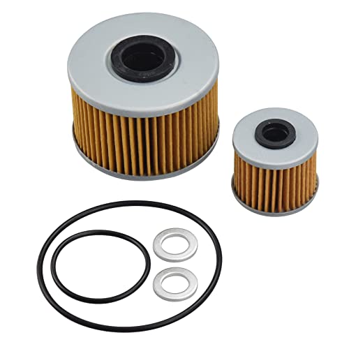 Motorcycle Oil Filter Kit (Filters And Gaskets) Replace Part 15412-Mgs-D21,15412-Hp7-A01,91301-107-000,91302-Pa9-003,94109-12000 For 2016-2020 Honda Pioneer 1000 Sxs1000 M3 M5 Change Kit #TOP1