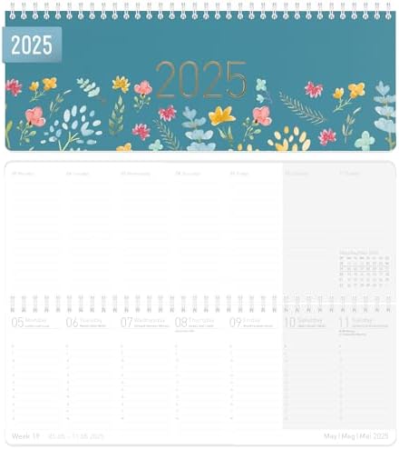 Häfft Calendario Da Tavolo 2025 Beach & Chill - Orizzontale, 29.8x11.6cm, Sostenibile - Foto 9