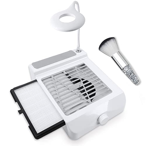 Extractor de polvo para uñas BQAN 60w con lámpara y filtro miniatura 1