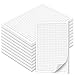 Produktbild Fantastino® A6 Notizblock Kariert - 10 Stück, 500 Blatt (50 je Block) 90 g/m² Premium-Papier. Notizblöcke klein, Kariert mit Rand, Schreibblock, mini Notizzettel abreißbar für Büro Haushalt Schule Uni