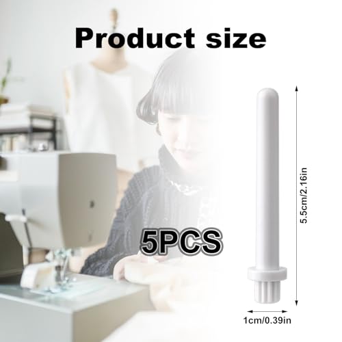 image for lasuroa 5pcs Auxiliary Spool Pin for Singer Sewing Machines, Heavy Dut