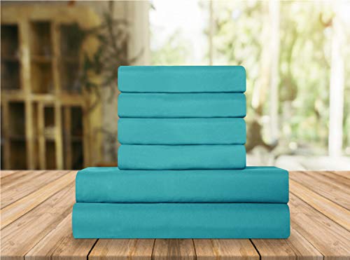 Elegant Comfort Luxury Soft Bed Sheets 1500 Premium Hotel Quality Microfiber Softness Wrinkle and Fade Resistant (4-Piece) Bedding Set, Twin/Twin XL, Santorini Teal