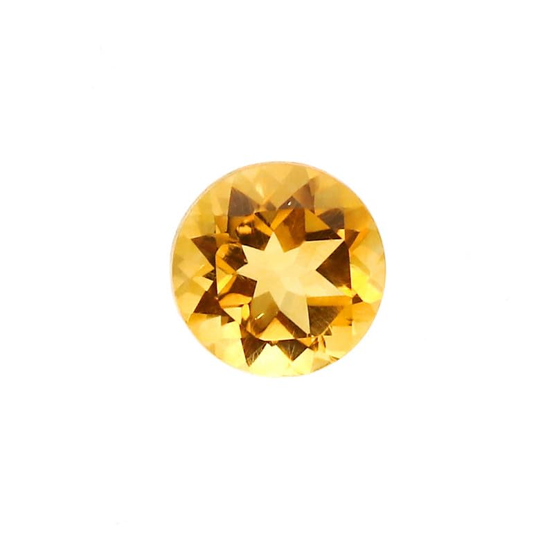 Opale mexicaine naturelle garantie sans traitement, pierre ronde facettée 1,34 cts de 7,1 mm
