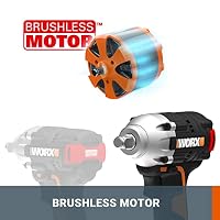 WORX WX272 Akku Schlagschrauber 20V, inkl. Akku, Ladegerät Und Koffer – Ansicht 5