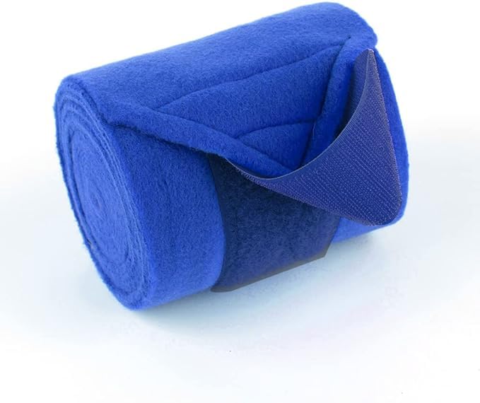 Blessing Pack of 4 pcs Horse Polo Bandage White (Royal Blue)