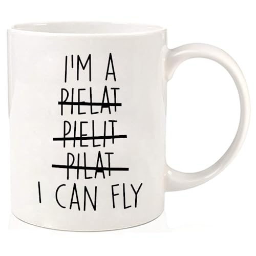 Funny Pilot Gifts for Men Women,Pilot Mug,Pilot Gifts Aviation Men,Aviation Gifts for Airplane Lover,Pilot Graduation Birthday Christmas Gifts,Humorous Pilot Coffee Mugs