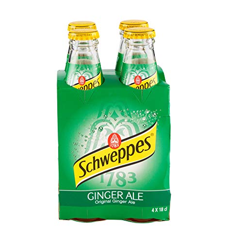 Schweppes Ginger Ale 180ml (Confezione da 4 Bottiglie di Vetro)