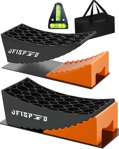 RV Leveling Blocks Ramp Kit, 2 Packs Camper Leveler System