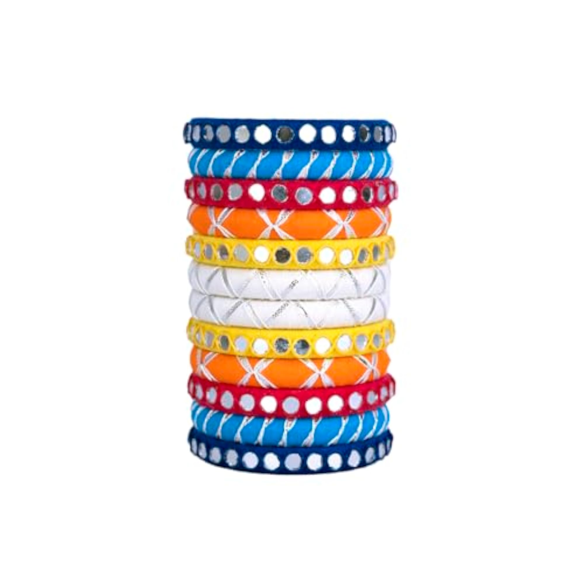 Aadhya Handcrafted Cotton Thread Bangle Set for Women & Girls