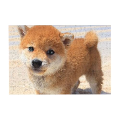 海辺の子犬 300ピース ジグソーパズル 大人向け難しい 破片なし カチっとハマる 誕生日 おしゃれ インテリア ギフトハウス (38×26cm)