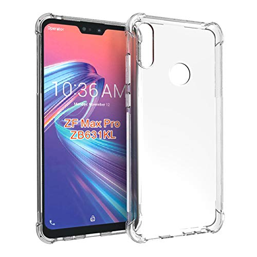 Soezit Asus Zenfone Max Pro M2, EXLUSIVE Bump Side Air Cushion Dual Layer Transparent Ultra Clear Finish Silicon Slim Back Cover Case for Asus Zenfone Max Pro M2