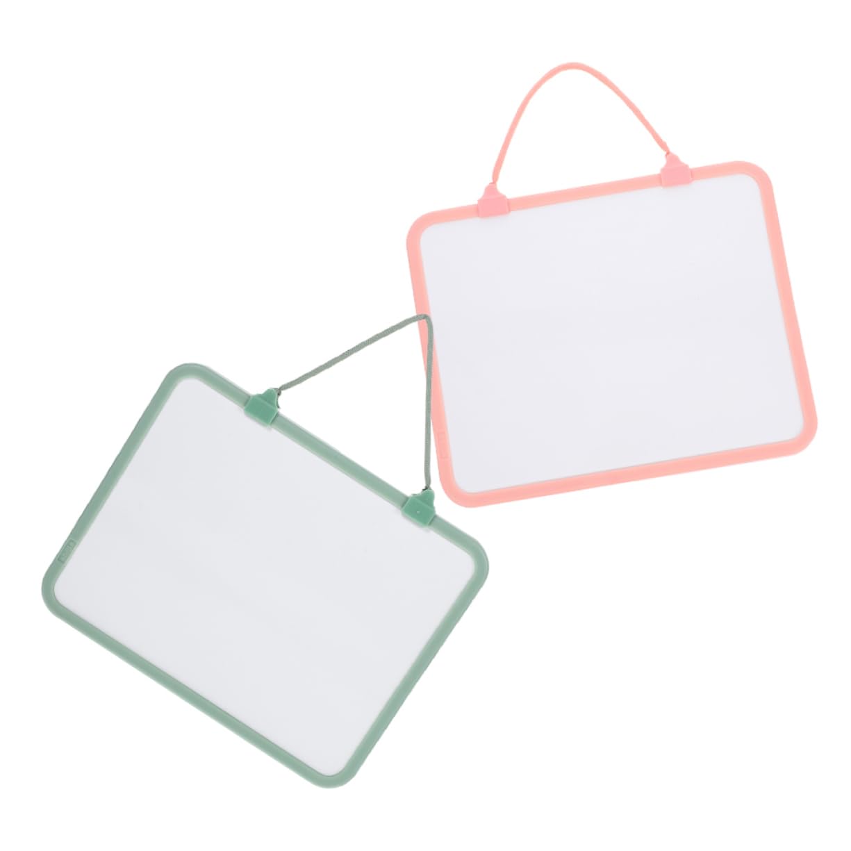 SHINEOFI Lot de 2 Tableaux Blancs Effaçables à Sec Cordelette Suspendue en Plastique, Résistants à L'usure, pour Bureau et Étudiants