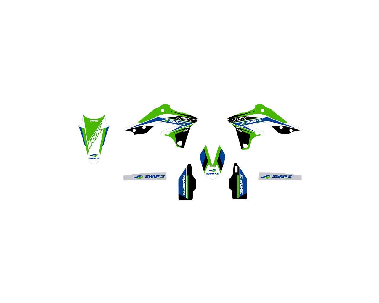 Kit Déco Diamond Light Vert pour KX-F 250 reflets intenses haute brillance - 2