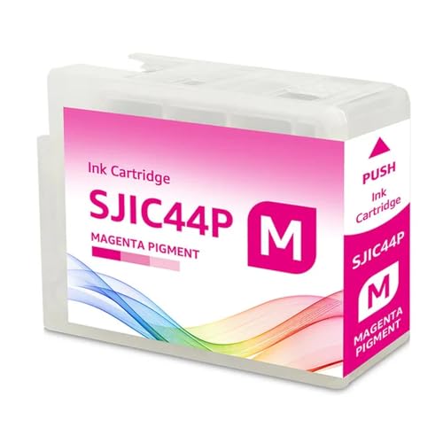 Cartuccia dinchiostro compatibile SJIC44P con chip per stampante per etichette a colori CW-C4030 T52Q1 T52Q2 T52Q3 T52Q4Magenta-1PC