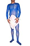 HIMEALAVO Men Closed Penis Sleeve Open File Body Tights Oil Light Stocking Closed Penis Sleeve