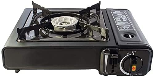 220g Butane Gas Canisters and Portable Camping Gas Cooker Stove Single Burner Butane BBQ Caravan Outdoor Party Stove comes with Carry Case (4 x Canisters Only)