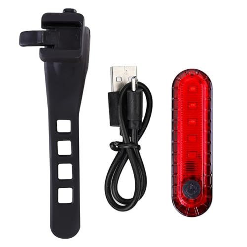 Image of Eforcase 2PCS Bike Tail Light Rechargeable - USB Rechargeable LED Bike Tail Light - Rear Red Bike Light for Night Riding, Flashlight Back Bicycle Taillights with 4 Light Mode