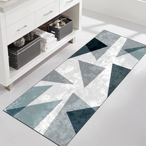 キッチンマット 滑り止め 40 x 160 cm 滑り止め 防音 台所マット 廊下敷き カーペット おしゃれ柄 転倒防止 キズ防止 耐磨耗性 洗濯機可 玄関 階段 子供や高齢者 ペットなど, A [2]