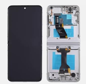 Original Inner Foldable for Samsung Galaxy Z Flip5 Screen Replacement for Samsung Z Flip 5 LCD Display SM-F731B SM-F731U LCD Digitizer Touch Screen Assembly Repair Part with Frame Cream