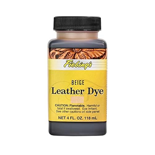 Fiebings Leather Dye Alcohol Based Permanent Leather Dye 4 Oz Beige
