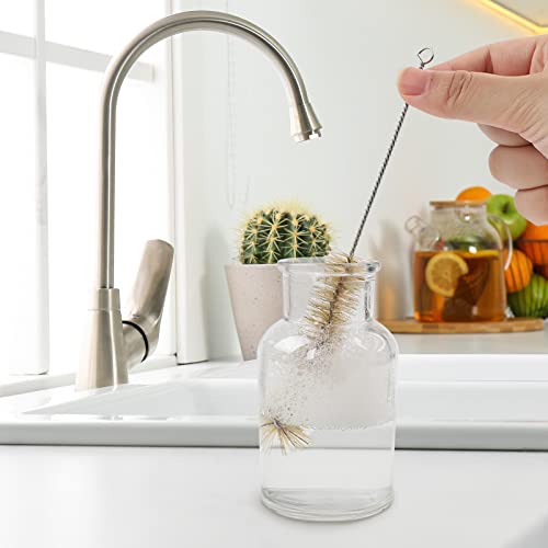 Cucumi 12Pcs 150Ml Glass Spice Jars With Lids Reusable Glass Spice Bottles With Cork, 100Pcs Blank Square Stickers 1Pcs Test Tube Brush For Storing Tea Herbs And Spices #TOP4