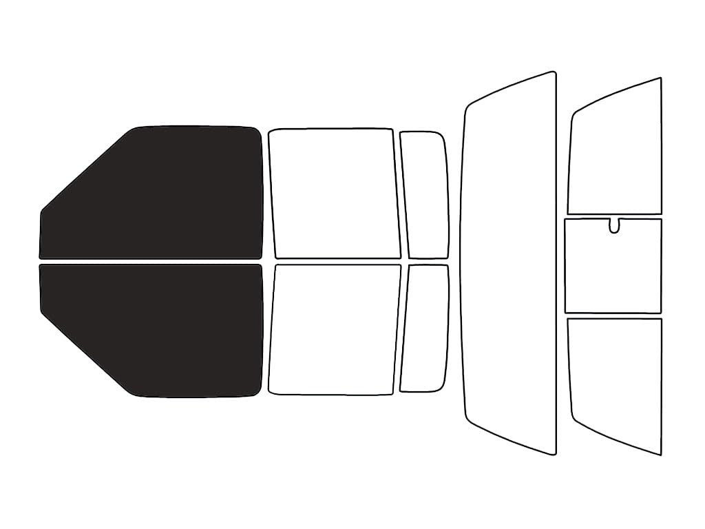 Rvinyl Window Tint Kit Compatible with GMC Sonoma 2001-2004 (4 Door) - Front Precut Kit - 20%