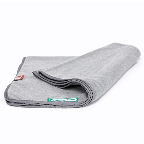 Doctor Bark | kuschelige Hundedecke waschbar bis 95°C, hygienische, weiche Fleecedecke für Sofa und Hundebett, Flauschige Haustierdecke - Made in Germany (XL - 140x100 cm/Hellgrau)