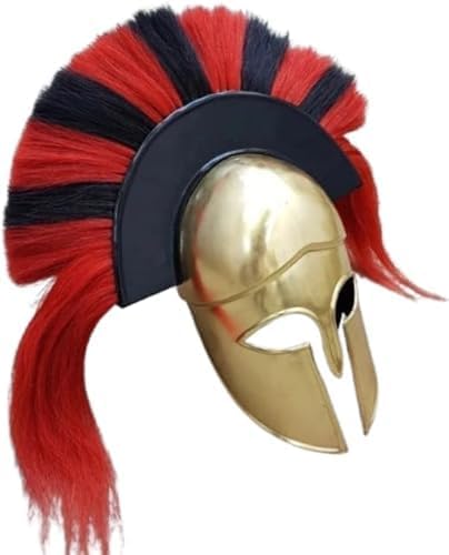 Medieval Corinthian Helmet Reenactment Armor Greek Helmet With Plume