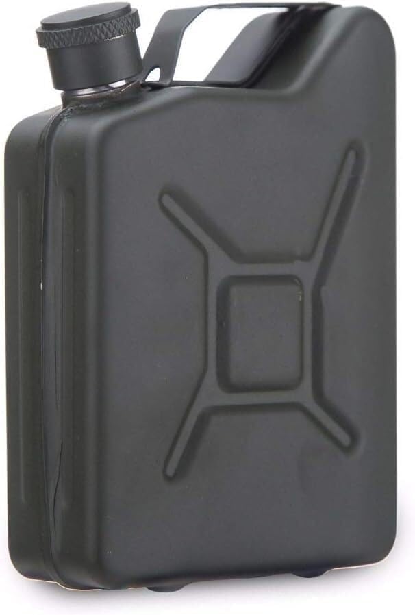 Compact flasks Reusable flasks Arm Green Or Blue Stainless Steel Hip Flask Or Oil Flask with Free Funnel