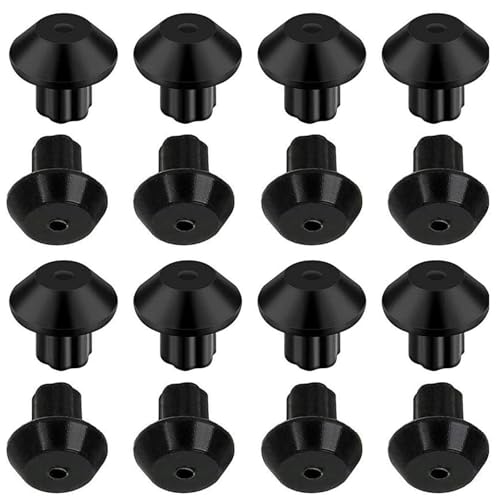 BODYA 16Pcs Stove Grate Rubber Feet Gas Range Rubber Feet Replacements Compatible with 3/16 Holes WB2K101
