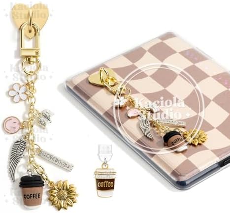 Kaciola Charm Chains for Kindle, Cute E-reader Phone Charm Bracel...