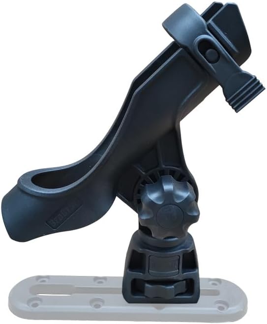 Brocraft Baitcaster/Spinning Rod Holder with Track Mount / Kayak Track Mount Rod Holder Brocraft Baitcaster/Spinning Rod Holder with Track Mount / Kayak Track Mount Rod Holder
