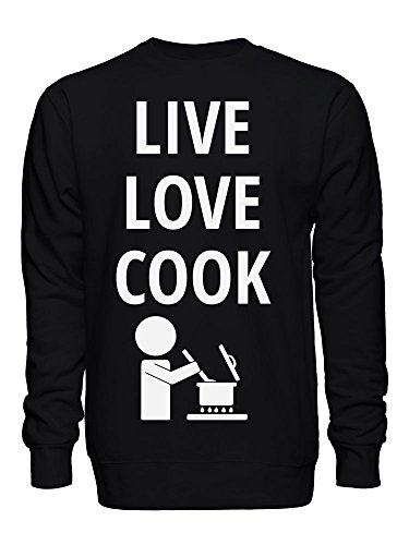 Live Love Cook Sudadera Unisex Small
